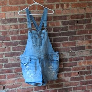 Torrid size 16 destructed short overalls